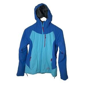 LL Bean Blue Polartec Stretch Softshell Insulated Jacket Ski Women XXS -XS